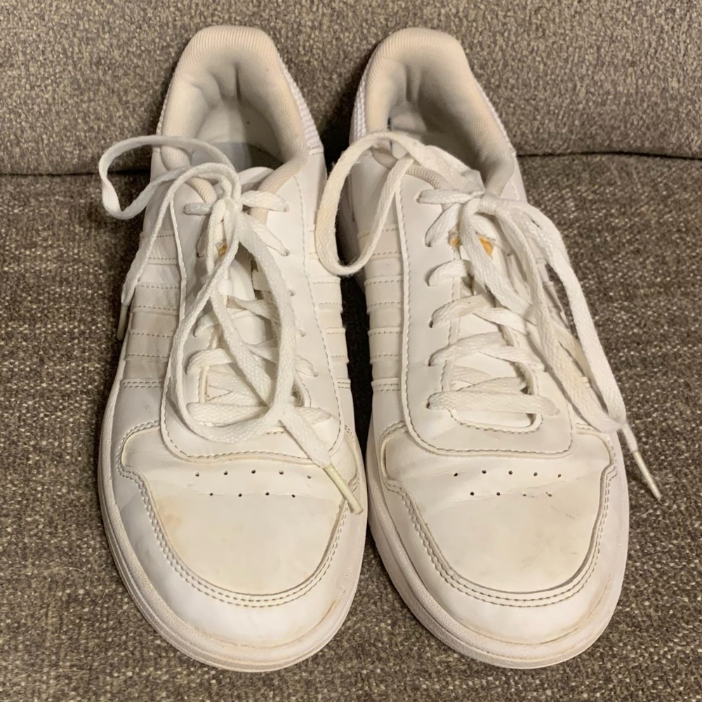 Adidas Hoops 2.0 B42096 Women’s White Athletic Cheer Shoes Size 6.5